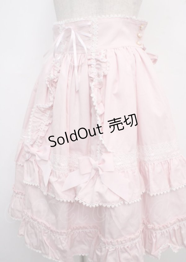 画像3: BABY,THE STARS SHINE BRIGHT / Lydiaレースアップスカート  ピンク Y-25-03-23-101-BA-SK-SZ-ZY (3)