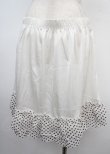 画像2: MARBLE / ドットフリルペチスカート  白 Y-25-03-23-112-GO-SK-SZ-ZY (2)