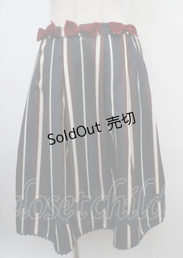 画像1: axes femme kawaii / レジメンスカート M 紺 Y-25-03-23-113-AX-SK-SZ-ZT173 (1)