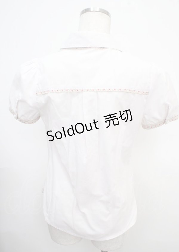 画像2: Blue rouge / ドットラインブラウス  オフ Y-25-03-23-009-CA-BL-SZ-ZY (2)