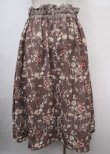 画像2: axes femme / シャビーシックフラワー柄スカート M グレージュ Y-25-03-23-116-AX-SK-SZ-ZY (2)