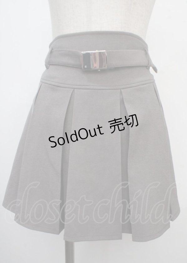 画像1: axes femme POETIQUE / プリーツミニスカート M グレー Y-25-03-23-117-AX-BL-SZ-ZY (1)