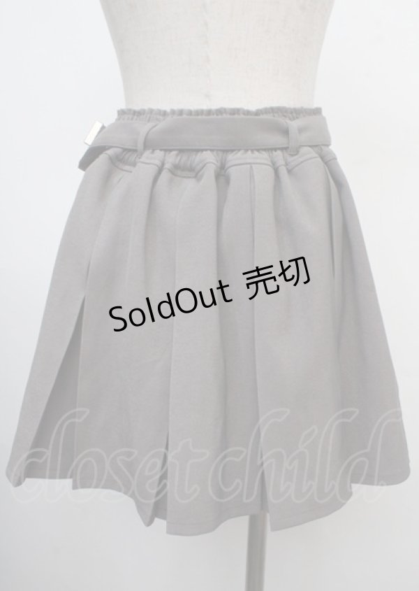 画像2: axes femme POETIQUE / プリーツミニスカート M グレー Y-25-03-23-117-AX-BL-SZ-ZY (2)