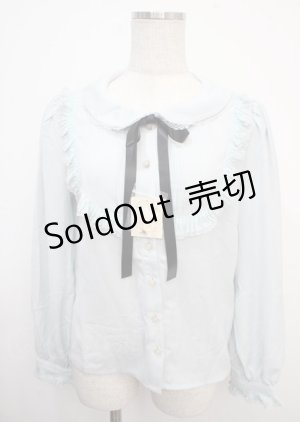 画像: Secret Honey / ヨークフリルブラウス 2 サックス Y-25-03-23-010-CA-BL-SZ-ZY