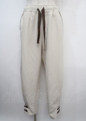 画像: axes femme POETIQUE / チャイナボタンラインパンツ M ベージュ Y-25-03-23-120-AX-PA-SZ-ZY