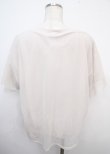 画像2: axes femme / チュール重ねロゴＴシャツ F 生成り Y-25-03-23-021-AX-TO-SZ-ZY (2)