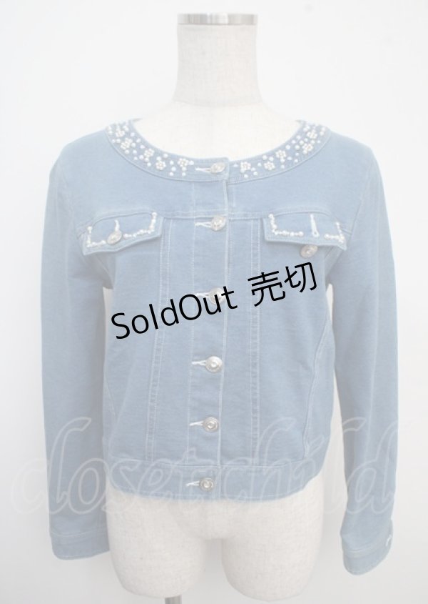 画像1: LODISPOTTO / ノーカラーデニムジャケット M ブルー Y-25-03-23-038-LO-JA-SZ-ZY (1)