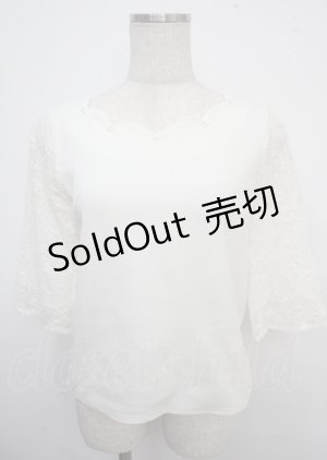 画像: LODISPOTTO / スカラップトップス M 白 Y-25-03-23-040-LO-TO-SZ-ZY