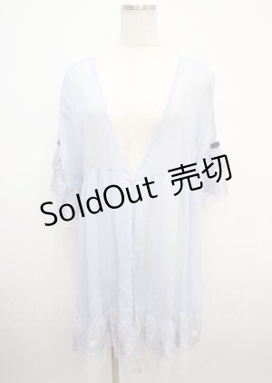 画像: axes femme / シアー×チュールレースガウン F サックス Y-25-03-23-044-AX-TO-SZ-OS