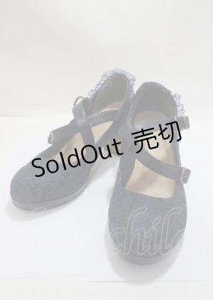 画像: axes femme / クロスベルトレースパンプス L 紺 Y-25-03-26-042-AX-SH-SZ-ZY