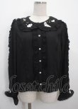 画像1: axes femme kawaii / ハロウィンナイト刺繍ブラウス M 黒 Y-25-03-26-056-AX-BL-SZ-OS (1)