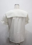 画像2: axes femme POETIQUE / ブーケ刺繍襟ブラウス M 生成り Y-25-03-26-061-AX-BL-SZ-ZY (2)