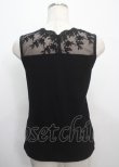 画像2: axes femme / 繊細レースタンクトップ M 黒 Y-25-03-26-062-AX-TO-SZ-ZY (2)