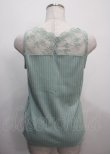 画像2: axes femme / 繊細レースタンクトップ M ミント Y-25-03-26-063-AX-TO-SZ-ZY (2)