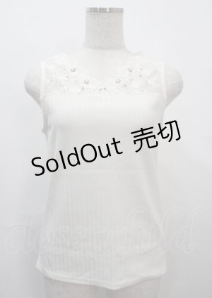 画像: axes femme / 繊細レースタンクトップ M 生成り Y-25-03-26-064-AX-TO-SZ-ZY