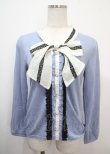 画像1: axes femme / タイ付きブラウス風プルオーバー M サックス Y-25-03-26-080-AX-TO-SZ-ZY (1)