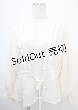 画像: axes femme / 楊柳シフォンルズカーデ M 生成り Y-25-03-26-090-AX-TO-SZ-ZY