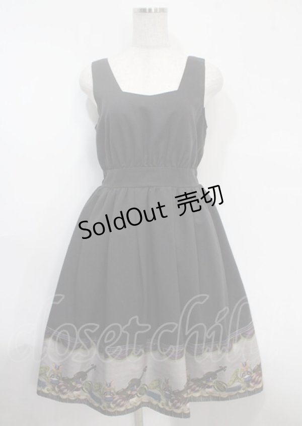 画像1: axes femme POETIQUE / トイマーチノースリワンピース M 黒 Y-25-03-26-106-AX-OP-SZ-ZI (1)