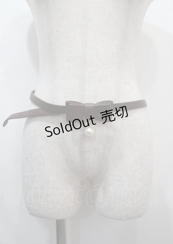 画像1: m petit by misako / サンリオキャラクターズコラボ マイメロディベルト  中茶 Y-25-03-26-012-LO-ZA-SZ-ZY (1)