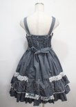 画像2: metamorphose / メアリーはしごレースジャンパースカート(無地) 1 ブルー Y-25-03-26-112-ME-OP-SZ-ZY (2)