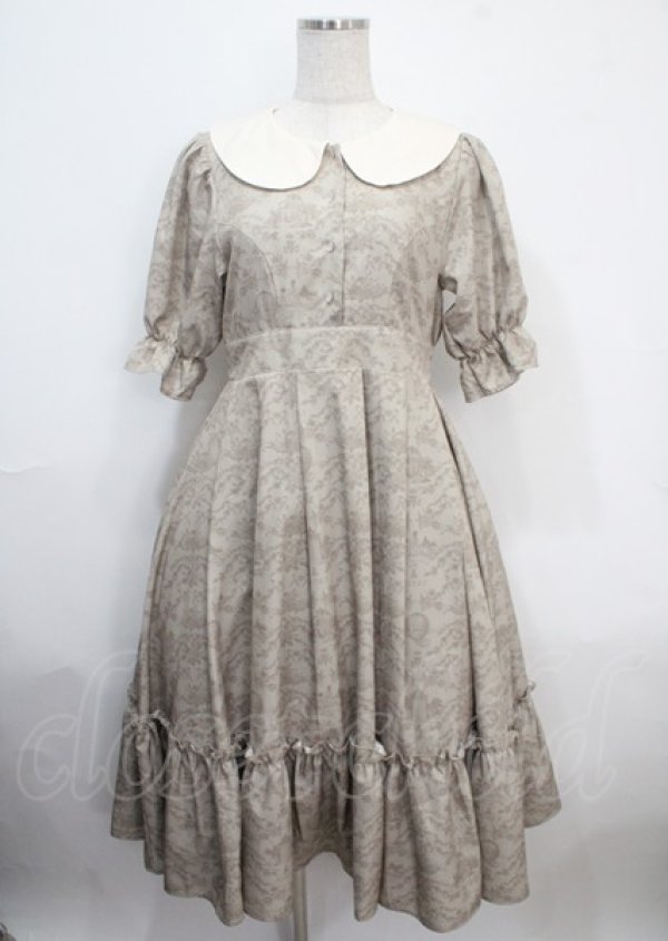 画像1: m petit by misako / NINA’Sコラボトワルドジュイワンピース S 中薄橙 Y-25-03-26-113-LO-OP-SZ-ZT104 (1)