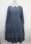 画像1: mpetit by misako / AM*レースエリプリーツワンピース L 中青 Y-25-03-26-115-LO-OP-SZ-ZY (1)