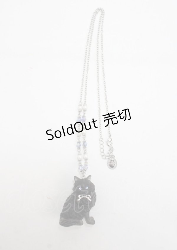 画像3: axes femme POETIQUE / ガーデンキャットネックレス  黒 Y-25-03-26-001-AX-AC-SZ-ZY (3)