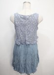 画像2: axes femme / レース切り替えワンピース M サックス Y-25-03-26-123-AX-TO-SZ-ZI (2)