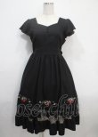 画像1: axes femme POETIQUE / ストロベリー刺繍ワンピース M 黒 Y-25-03-26-136-AX-OP-SZ-OS (1)