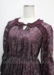 画像3: axes femme NOSTALGIE / ゴブラン風花柄ワンピース M パープル Y-25-03-26-139-AX-OP-SZ-ZT138 (3)