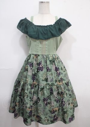 画像: axes femme POETIQUE / ヴァンダンジュ2wayワンピース M グリーン Y-25-03-26-148-AX-OP-SZ-OS