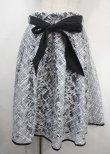 画像1: axes femme POETIQUE / チェックプリントレーススカート M 黒 Y-25-03-26-172-AX-SK-SZ-OS (1)