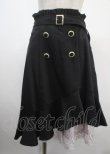 画像1: axes femme POETIQUE / 連ボタンイレヘムスカート M 黒 Y-25-03-26-175-AX-SK-SZ-ZY (1)