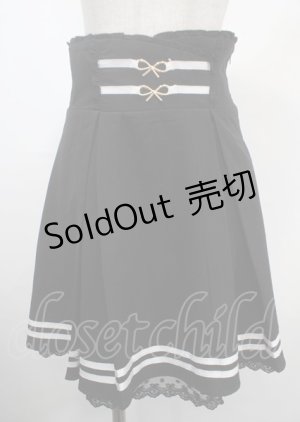 画像: axes femme POETIQUE / ウエストデザインミニスカート M 黒 Y-25-03-26-176-AX-SK-SZ-ZY
