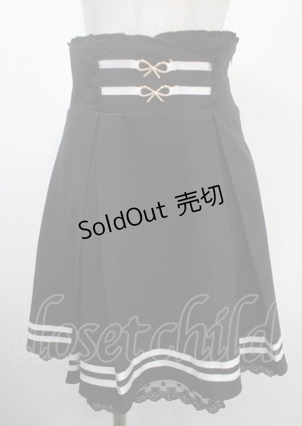 画像1: axes femme POETIQUE / ウエストデザインミニスカート M 黒 Y-25-03-26-176-AX-SK-SZ-ZY (1)
