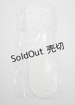 画像: axes femme POETIQUE / レースフリルクルー丈ソックス  白 Y-25-03-26-022-AX-ZA-SZ-ZT422