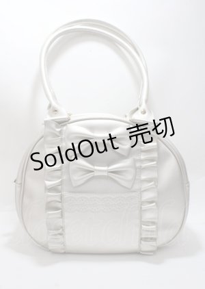 画像: axes femme kawaii / ツインリボンラウンドハンドバッグ  ゴールド Y-25-03-26-023-AX-BG-SZ-ZY