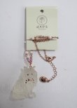 画像3: axes femme POETIQUE / ガーデンキャットネックレス  ピンク Y-25-03-26-002-AX-AC-SZ-ZY (3)