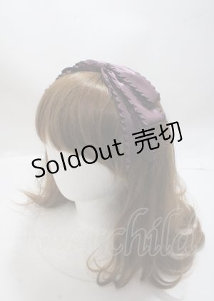 画像: Amavel / フリルぱっちんリボンカチューシャ  パープル Y-25-03-26-033-CA-AC-SZ-ZY
