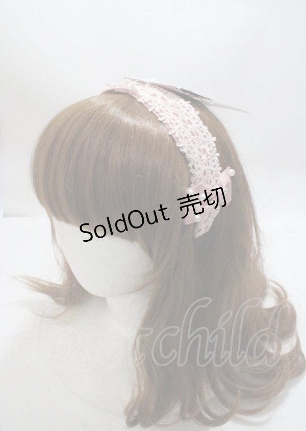 画像1: m petit by misako / TT*AMPLカチューシャ  中桃 Y-25-03-26-036-LO-AC-SZ-ZY (1)