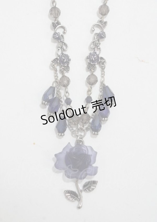 画像1: axes femme / ローズモチーフネックレス  シルバー Y-25-03-26-005-AX-AC-SZ-ZY (1)