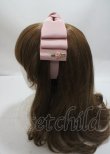 画像2: m petit by misako / NINA'sコラボ AM*NIリボンカチューシャ  中桃 Y-25-03-26-037-LO-AC-SZ-ZY (2)