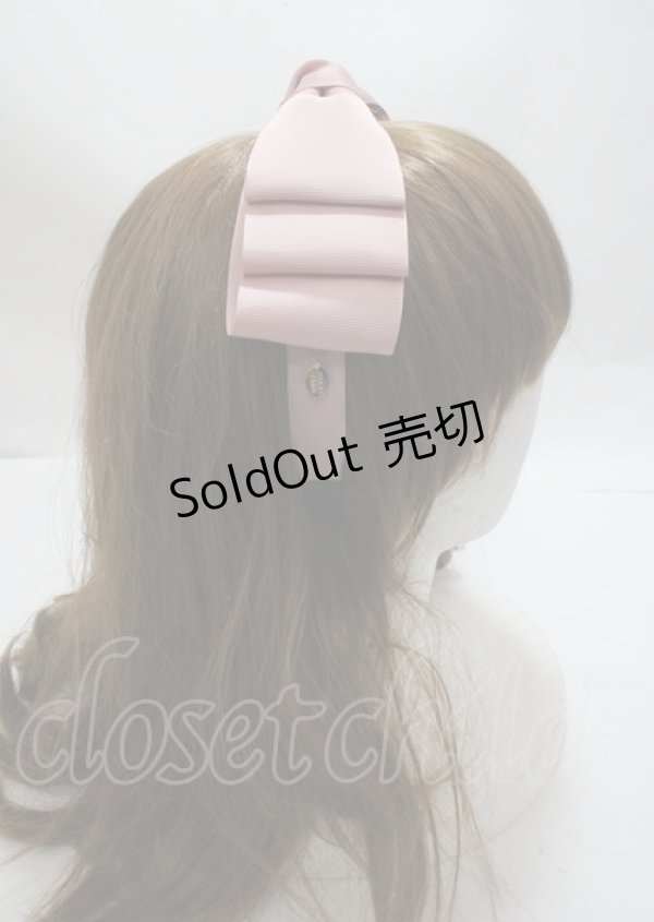 画像3: m petit by misako / NINA'sコラボ AM*NIリボンカチューシャ  中桃 Y-25-03-26-037-LO-AC-SZ-ZY (3)