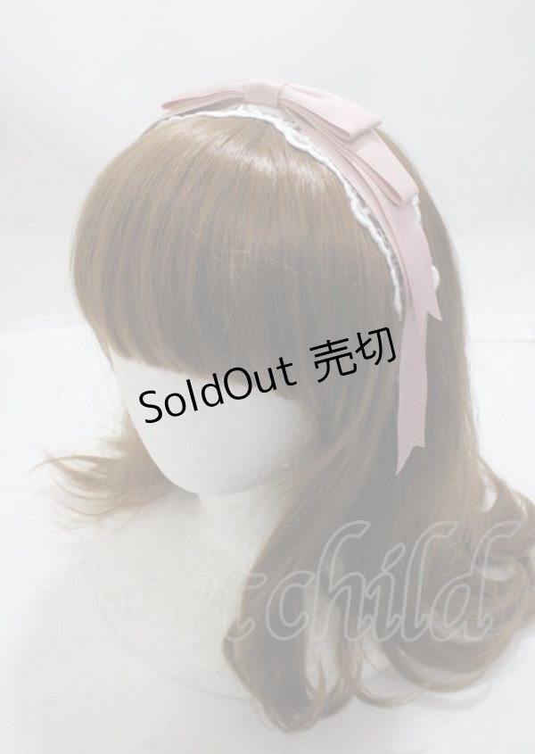画像1: axes femme kawaii / レースリボンカチューシャ  ピンク Y-25-03-26-039-AX-AC-SZ-ZY (1)