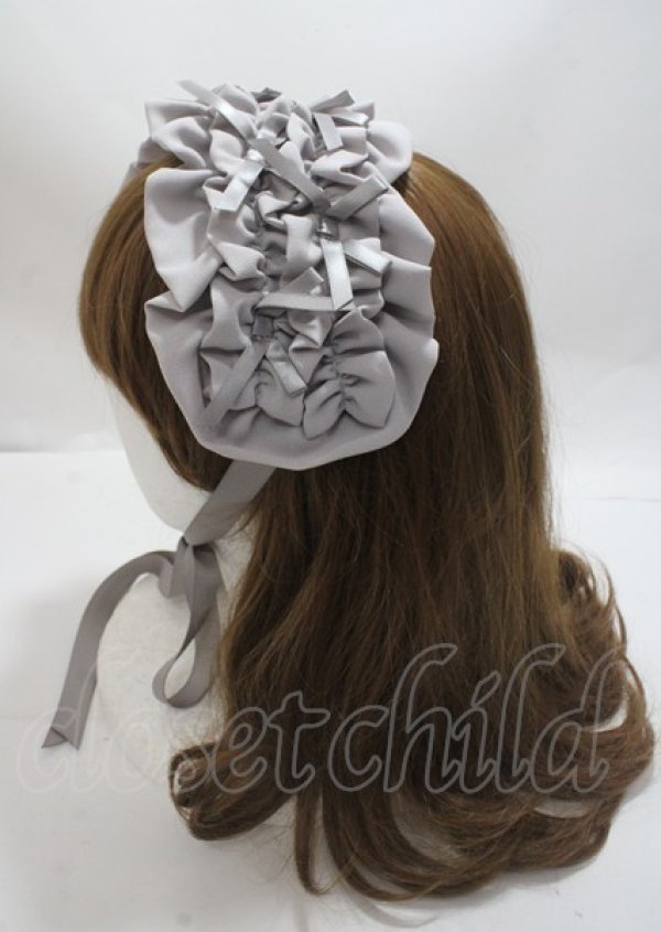 画像2: axes femme kawaii / プチリボンヘッドドレス F グレー Y-25-03-26-040-AX-AC-SZ-ZY (2)