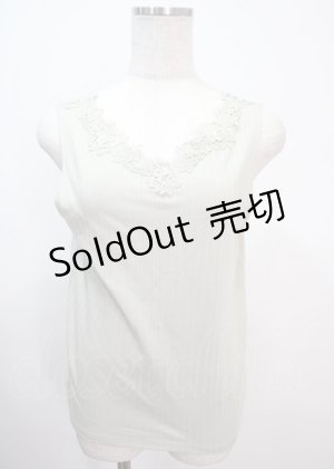 画像: axes femme / レース使い前後2WAYタンク M ミント Y-25-04-01-043-AX-TO-SZ-ZI
