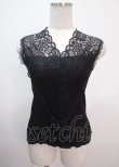 画像1: AXES by axes femme / レースタンクトップ M 黒 Y-25-04-01-044-LO-TO-SZ-ZY (1)