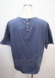 画像2: axes femme / ラメ刺繍ロゴＴシャツ F 紺 Y-25-04-01-067-AX-TO-SZ-ZY (2)