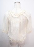 画像2: axes femme / シャーリングシフォンブルゾン M 生成り Y-25-04-01-085-AX-JA-SZ-ZY (2)