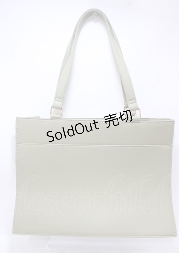 画像2: axes femme POETIQUE / ローズ刺繍レトロトートバッグ  グリーン Y-25-04-01-013-AX-BG-SZ-ZY (2)